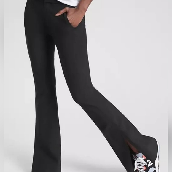 Athleta Stellar Flare Trouser Black Pants Wide Leg 486208 NWT - Picture 9 of 9